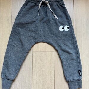 nununu Charcoal Kids Jogger Pants with Eye Detail